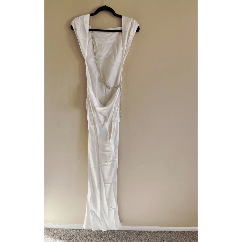 NWOT The Bar Pierre Gown Blanc Size 0 - Picture 7 of 13